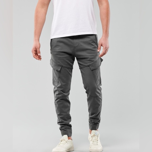 Hollister Men's olive green Cargo jogger utility Pant NWOT size XS fits baggier - Picture 1 of 5